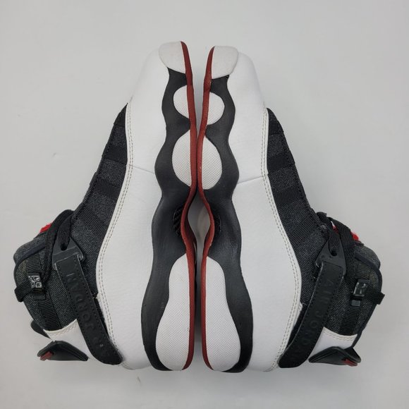 Nike Air Jordan 6 Ring GS Youth Black White Gym Red 323419-012 US Size 4.5Y - Picture 6 of 8